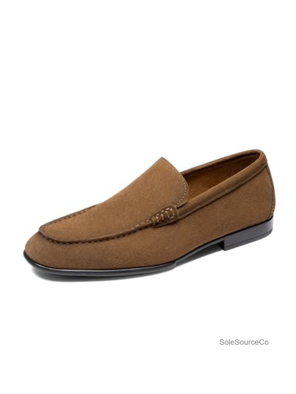 Men's Leather Suede Loafers Slip-On Dress Shoes Cushioned Comfort